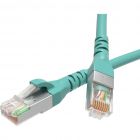  - ДКС RN6ASF4515AQ Патч-корд экранированный CAT6A S/FTP 4х2, LSZH, бирюзовый, 1.5 м