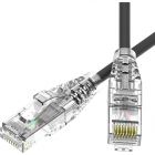  - ДКС RN6UU4515BK-28 Патч-корд неэкранированный SLIM CAT6 U/UTP 4х2, 28 AWG, LSZH, чёрный, 1,5м