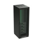  - ДКС R5IT2461PFB Разобранный напольный 19" IT-CQE 24U 600х1200х1000, двери перфорированная + перфорированная, RAL9005