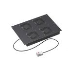  - ДКС R5VSIT6004FTB Потолочный модуль 4 вентилятора с термостатом IT CQE шириной 600мм, RAL9005