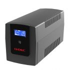  - ДКС INFOLCD1200I Линейно-интерактивный ИБП ДКС серии Info LCD, 1200 ВА/720 Вт, 1/1, 4xIEC C13, USB + RJ45, LCD, 2x7Aч