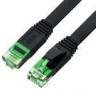 GCR Патч-корд LSZH PROF плоский прямой 1.5m, UTP медь кат.6, черный, 30 AWG, ethernet high speed 10 Гбит/с, RJ45, T568B GCR-53056 - GCR Патч-корд LSZH PROF плоский прямой 1.5m, UTP медь кат.6, черный, 30 AWG, ethernet high speed 10 Гбит/с, RJ45, T568B GCR-53056