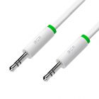  - GCR Кабель 3.0m аудио jack 3,5mm/jack 3,5mm белый, ультрагибкий, M/M, Premium, экран, стерео GCR-AVC1662-3.0m