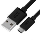 GCR Кабель 1.5m MicroUSB, черный, быстрая зарядка, 28/24 AWG GCR-53607 - GCR Кабель 1.5m MicroUSB, черный, быстрая зарядка, 28/24 AWG GCR-53607