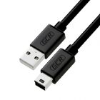 GCR Кабель 0.5m USB 2.0, AM/mini, черный, 28/24 AWG, морозостойкий GCR-UM2M5P-BB2S-0.5m - GCR Кабель 0.5m USB 2.0, AM/mini, черный, 28/24 AWG, морозостойкий GCR-UM2M5P-BB2S-0.5m
