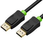  - GCR Кабель PROF 7.0m DisplayPort v1.2, 19M/19M, черный, 28/28 AWG GCR-DP2DP-7.0m