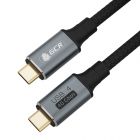  - GCR Кабель USB4 Type-C, 1.0m, черный, 100W, 40Gbps, 8K60Hz GCR-54619