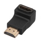  - Переходник штекер HDMI - гнездо HDMI, угловой REXANT 17-6805