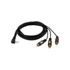  - Шнур Стерео 3,5мм 4C - 3 RCA, 1,5м, двухцветный штекер Gold REXANT 17-4412
