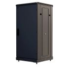  - Шкаф телекоммуникационный напольный 19, 24U(600x800), ШТ-НП-М-24U-600-800-М-Ч, передняя дверь металл, черный ССД 130411-01153