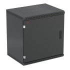  - Шкаф телекоммуникационный настенный разборный черный 19,12U(600x350), ШТ-НСр-12U-600-350-М-Ч дверь металл ССД 130411-01327