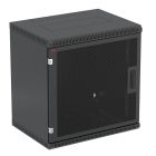  - Шкаф телекоммуникационный настенный разборный черный 19,15U(600x350), ШТ-НСр-15U-600-350-П-Ч дверь перфорированная ССД 130411-01331