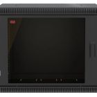  - Шкаф телекоммуникационный настенный разборный черный 19,9U(600x450), ШТ-НСр-9U-600-450-С-Ч дверь стеклянная ССД 130411-01541