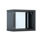  - Шкаф телекоммуникационный настенный разборный со съемными боковыми стенками 19,6U(600x450), ШТ-НСрМ-6U-600-450-С-Ч дверь стекло черный 130411-02747