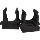  - Крепеж-клипса для труб для прямого монтажа чёрная в п/э d16 мм (100шт/1100шт уп/кор) Промрукав PR13.0131