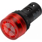  - Сигнализатор звуковой ND16-22FS d22мм красн. LED AC/DC 24В (R) CHINT 593394