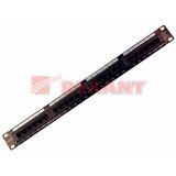 REXANT Патч-Панель 24 гнезда RJ-45 CAT5e 19" (04-0021) - Видеонаблюдение оптом