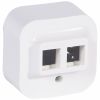 Legrand Quteo Бел Адаптер для 1 или 2 роз. RJ45 Keystone (782226)