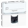 Legrand Mosaic Розетка комп. 2М RJ45 UTP кат.5e (076554)