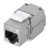 Модуль Keystone Jack RJ-45(8P8C), FTP экранированный, CAT 5e, тип 180 градусов, самозажимной REXANT PRO (02-0071)