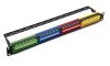 SUPRLAN Патч-панель 19", 24хRJ-45, UTP, 5e, 1U, угол портов 45 градусов, цветные блоки 10-0429