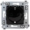 ДКС 4402003 Розетка в стену, 2P+E, с з/ш, Avanti, черный квадрат