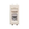 ДКС 4405391 Компьютерная розетка RJ-45 модульная, кат.6 экранированная, Avanti, ванильная дымка, 1 модуль ДКС 4405391 Компьютерная розетка RJ-45 модульная, кат.6 экранированная, Avanti, ванильная дымка, 1 модуль