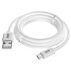 GCR Кабель 3.0m MicroUSB, белый, быстрая зарядка, 28/24 AWG GCR-53234