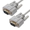 GCR Кабель 3.0m RS-232, 9M/9M  Premium серый 30 AWG GCR-DB9CM2M-3m