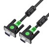 GCR Кабель PROF SVGA 3.0m чёрный, позолоченные контакты, ферритовые кольца, OD8.0mm, 15M / 15M, 28/28 AWG, двойной экран  GCR-50563