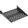 Полка перфорированная консольная  ПК-30-19-2U-Ч чёрная ССД 130411-01314