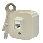  - Legrand Quteo Беж Розетка RJ45 кат5е UTP (782254)