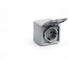 Legrand Quteo Сер Розетка с/з с шт IP44 (782351) - Legrand Quteo Сер Розетка с/з с шт IP44 (782351)