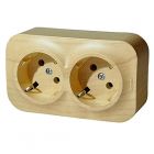  - Legrand Quteo Сосна Розетка 2-я с/з (782293)