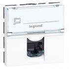  - Legrand Mosaic Розетка комп. 2М RJ45 UTP кат.5e (076554)