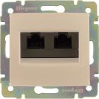 Legrand Valena Крем Розетка RJ45 UTP кат6 2в с захватами (774147) - Legrand Valena Крем Розетка RJ45 UTP кат6 2в с захватами (774147)