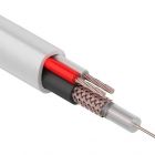  - REXANT Кабель для видеонаблюдения КВОС-В + 2х0.5мм², 100м., белый (01-4051)