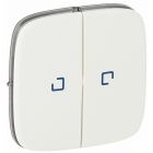  - Legrand Valena ALLURE Белая клавиша 2-ая с подсветкой/индикацией (755225)