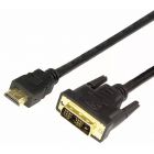  - REXANT Шнур HDMI - DVI-D с фильтрами, длина 3 метра (GOLD) (PE пакет) (17-6305)