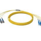  - Hyperline TC-DT-9S-4xFC/UY-4xLC/UY-IN-50M-LSZH-YL