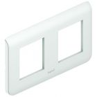  - Legrand Mosaic Белый Рамка 2-ая горизонт 4М (277804L)