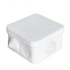  - Коробка распределительная ОП 75х75х45мм IP54 7 выходов 3 гермоввода крышка защелкивающаяся бел. Epplast 220321