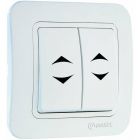 Выключатель проходной 2-кл. 1п 1мод. СП Lillium 10А IP20 бел./бел. Makel 70026 - Выключатель проходной 2-кл. 1п 1мод. СП Lillium 10А IP20 бел./бел. Makel 70026