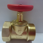  - НПО Пульс Клапан запорный диам.50 мм, латунь, прямой, 15БЗр муфта/цапка 105075