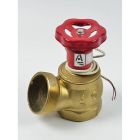  - НПО Пульс Клапан диам.51 мм,латунь угловой 125° КПЛ 50-1 муфта-цапка с датчиком положения пожарного клапана 105036д