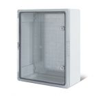  - Корпус пластиковый ЩМПп с прозрачной дверцей и монтажной панелью 400х300х170мм, АБС, УХЛ1, IP65 REXANT (11-0412)