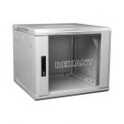  - Настенный шкаф 19" 6U 600×450, дверь сплошное стекло, серый, RAL 7035 REXANT (04-0664-111)