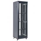  - Напольный шкаф 19" 42U 600×800, дверь перфорация, черный, RAL 9005 REXANT (04-4266-232)