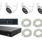  - Готовый комплект видеонаблюдения для ПВЗ на 4 IP-камеры IPEYE