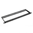 SUPRLAN Модульная патч-панель высокой плотности для Keystone Jack 19", под 24 модуля, UTP, 0,5U 10-0421  - SUPRLAN Модульная патч-панель высокой плотности для Keystone Jack 19", под 24 модуля, UTP, 0,5U 10-0421